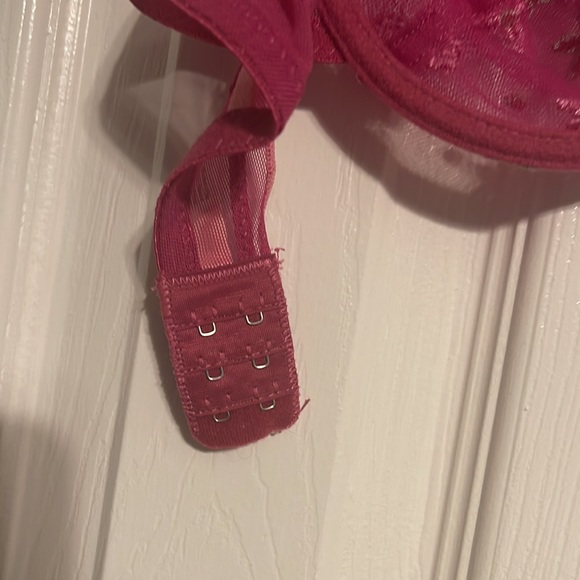 vintage pink flower bra size 34C - Picture 5 of 6